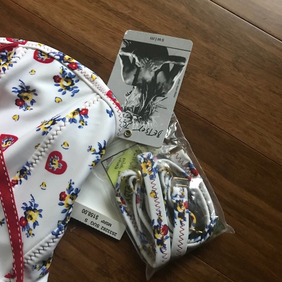 [betsey Johnson] SOLD🎉 NWT vintage corset swimtop - Picture 4 of 5