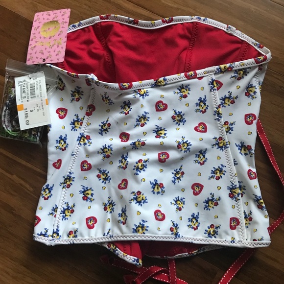 [betsey Johnson] SOLD🎉 NWT vintage corset swimtop - Picture 5 of 5