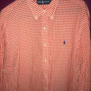 Polo Ralph Lauren- Orange Gingham shirt