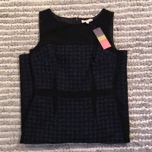 Tory Burch Black and Blue Sloane Dress