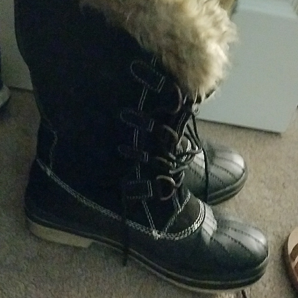 Cute fur boots