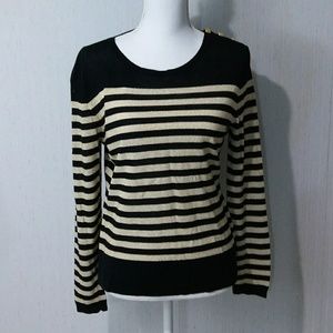 ONE DAY SALE! Peck & Peck Gold Striped Sweater