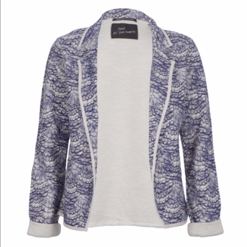 Maison Scotch Printed Jersey Blazer