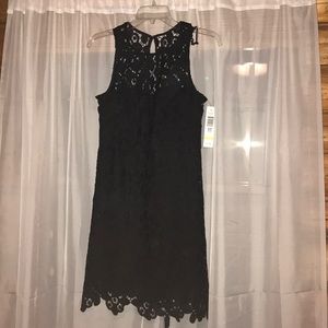 Black lace dress