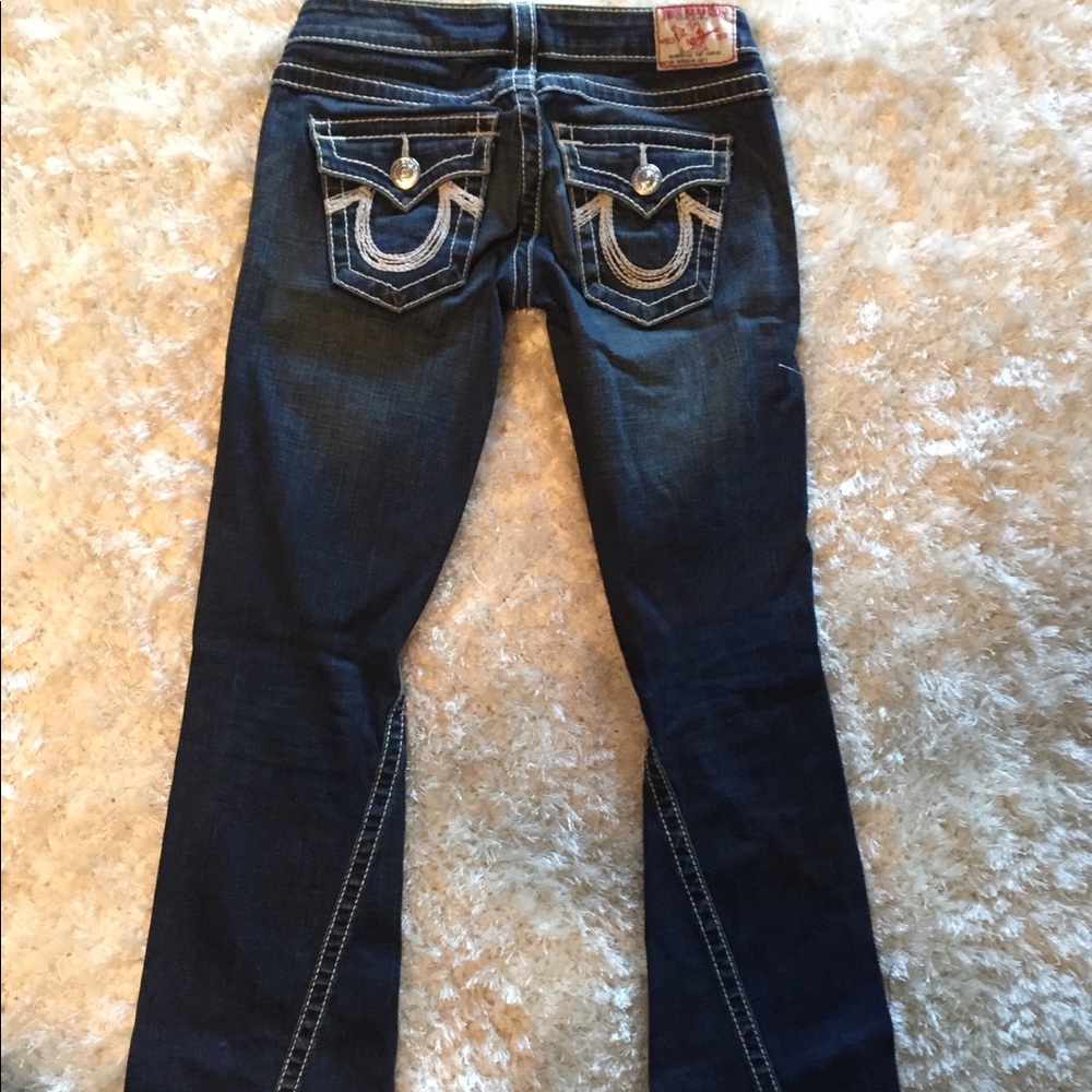 🎉🎉SOLD True Religion Rainbow Joey Flare Jeans