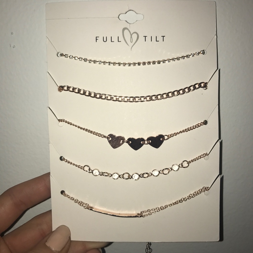 Full tilt rose gold bracelet set
