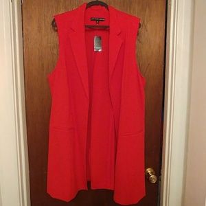 Torrid Tuxedo Vest Red - NWT