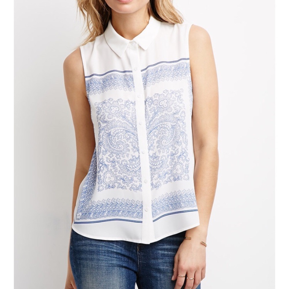 Forever 21 Bandana Blouse