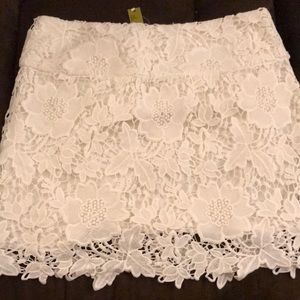 Gianni Bini white lace skirt