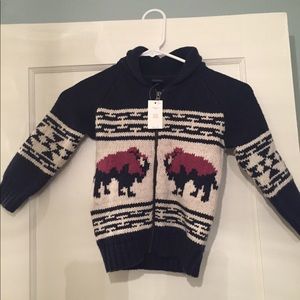 Baby Gap buffalo intarsia sweater