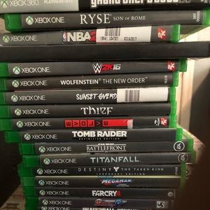Xbox one s 500gb with 38 games
