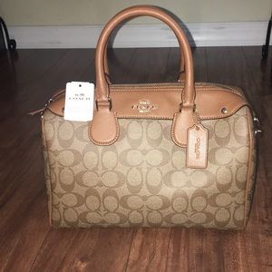 NWT Coach Signature Bennett Satchel