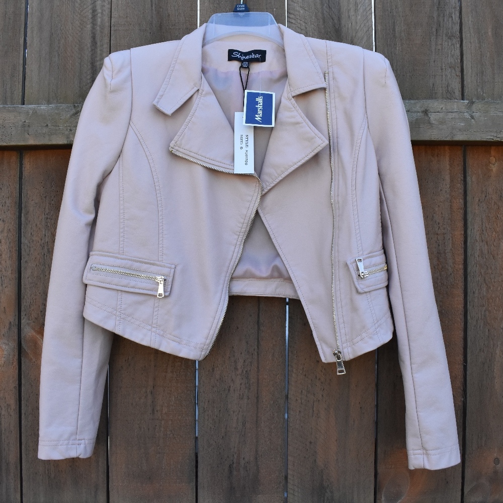 NWT Blush Moto Jacket