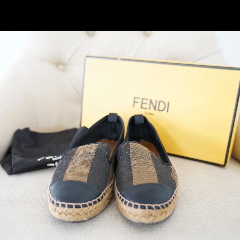 ‘Junia’ espadrilles by Fendi