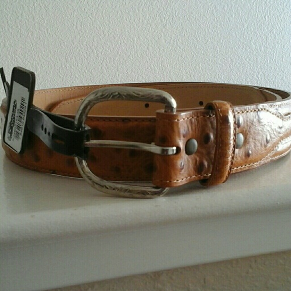 nocona ostrich belt