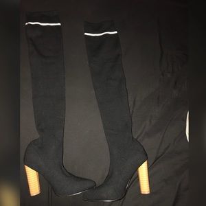 Over-the-Knee Sock Boots