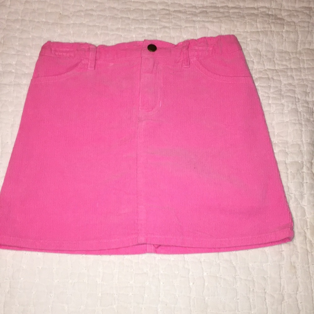 Mulberry Bush pink cord skirt. So cute on!