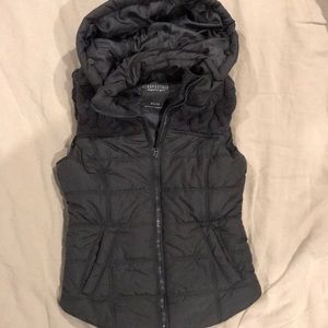 AEROPOSTALE SLEEVELESS HOODIE QUILTED VEST XS/TP