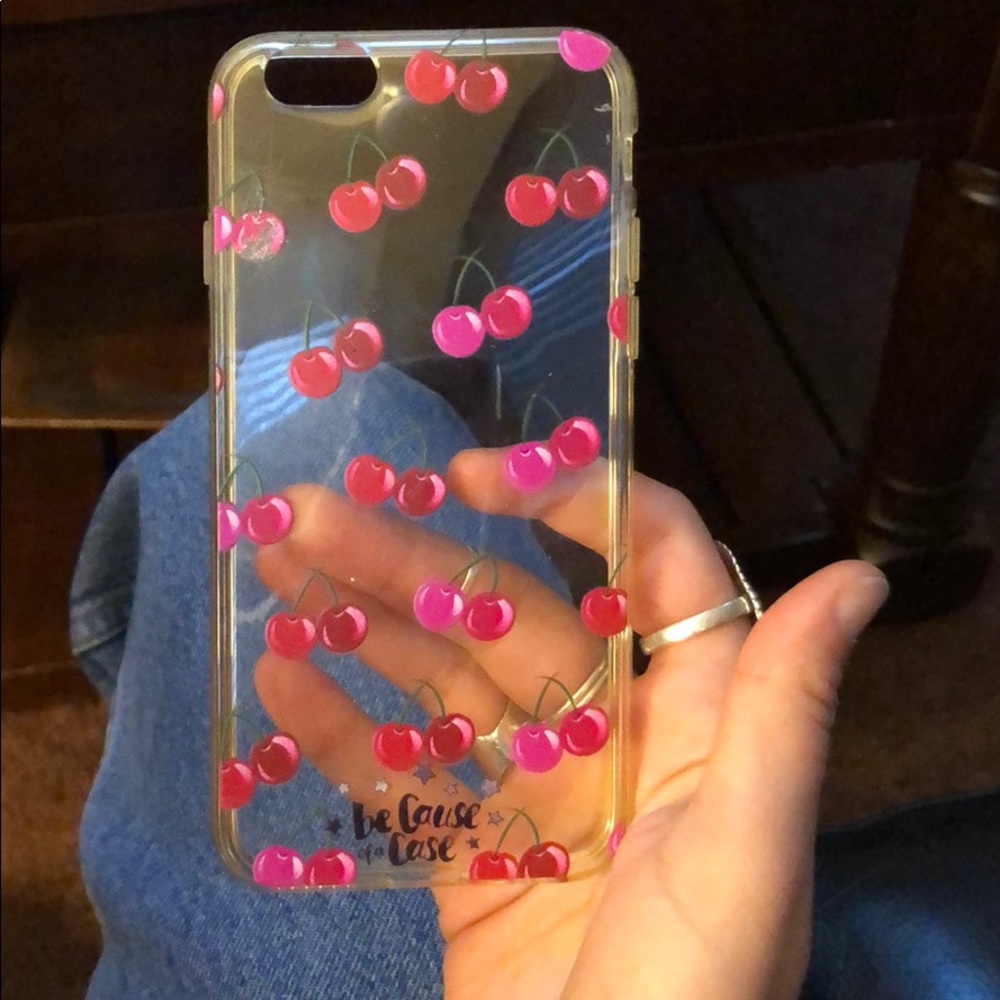 Cherry clear iPhone 6 case
