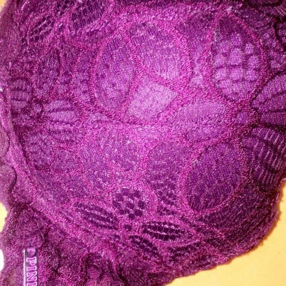 PINK bra size 34B. color is maroon