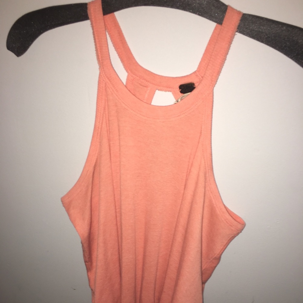 coral tank top