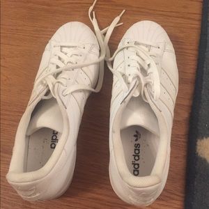 Adidas White Superstar Sneakers