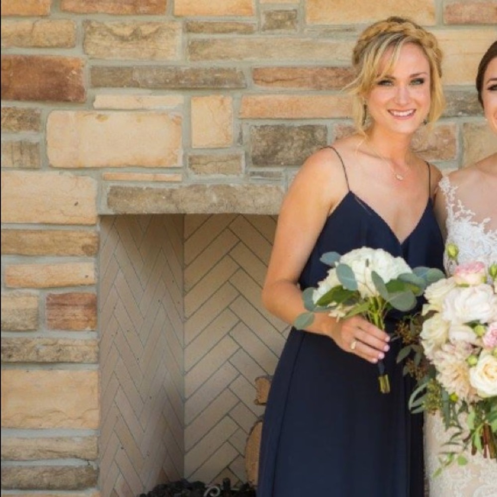 Nouvelle Amsale Navy Dress