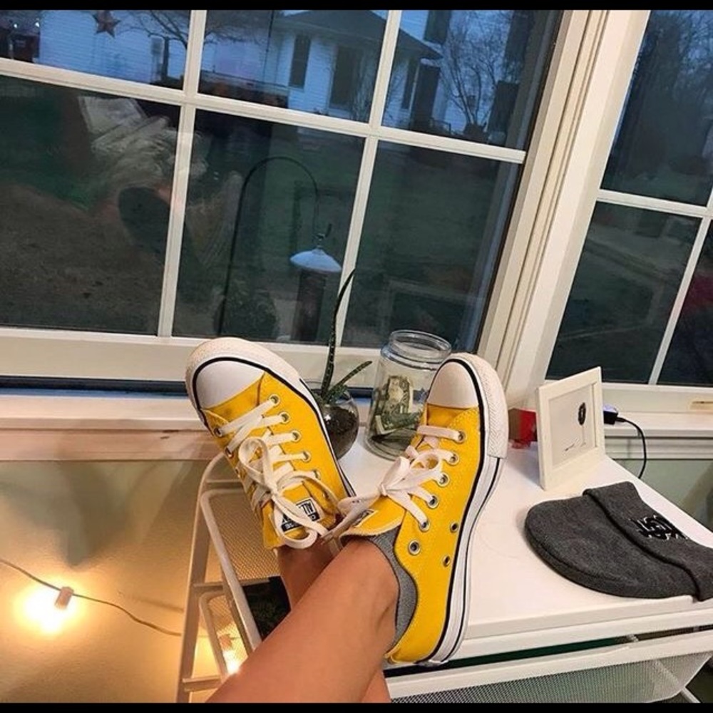 Yellow Lowtop Converse
