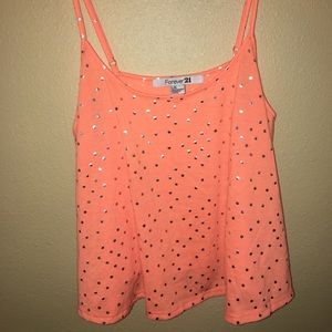 Orange tank top