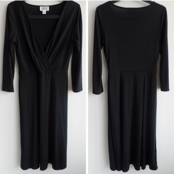 LOFT Dresses & Skirts - Ann Taylor LOFT Versatile 3/4 Sleeve Black Dress LOFT Dresses & Skirts - Ann Taylor LOFT Versatile 3/4 Sleeve Black Dress