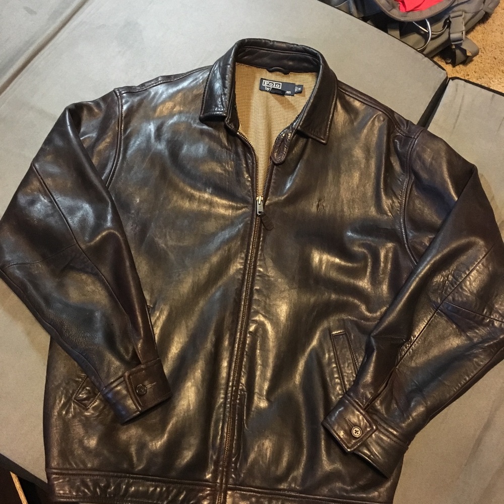 Polo by Ralph Lauren Lambskin leather jacket. MED