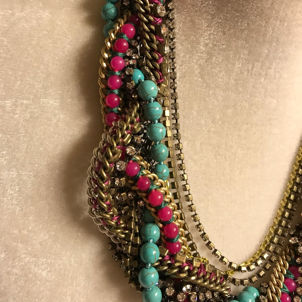 Stella & Dot Braided Mixed Media Necklace - Picture 3 of 6
