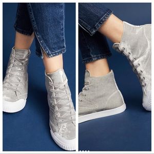 Tretorn Velvet High Tops from Anthropologie