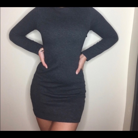 Dresses & Skirts - Dark gray sweater dress