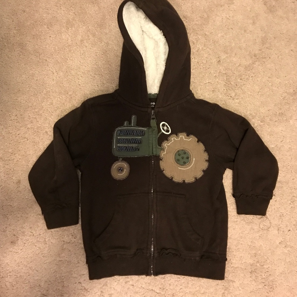 Toddler boys tractor hoodie