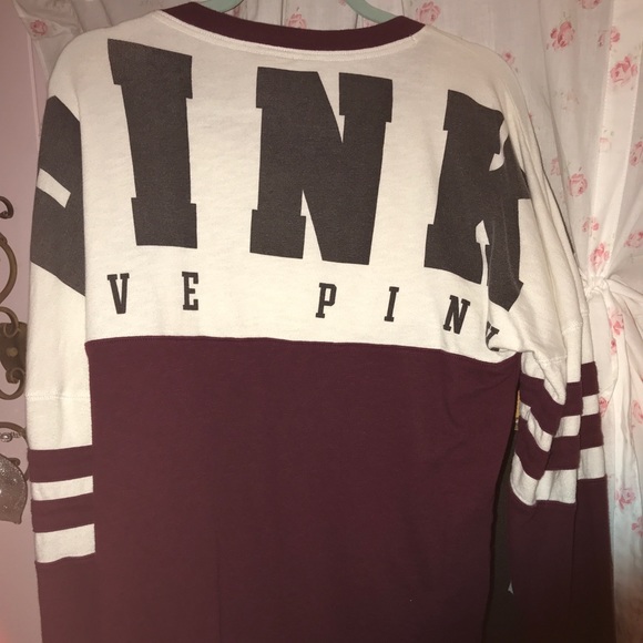 PINK long sleeve crew shirt sweater - Picture 2 of 2