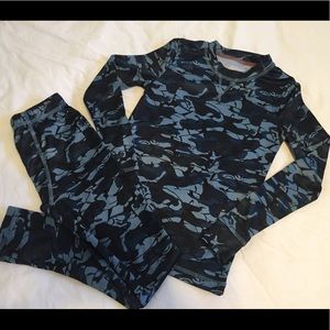 Boys camo long johns. Size S