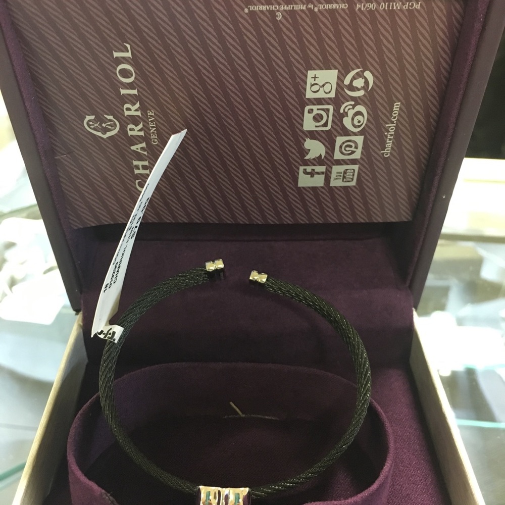 Charriol Black Bangle