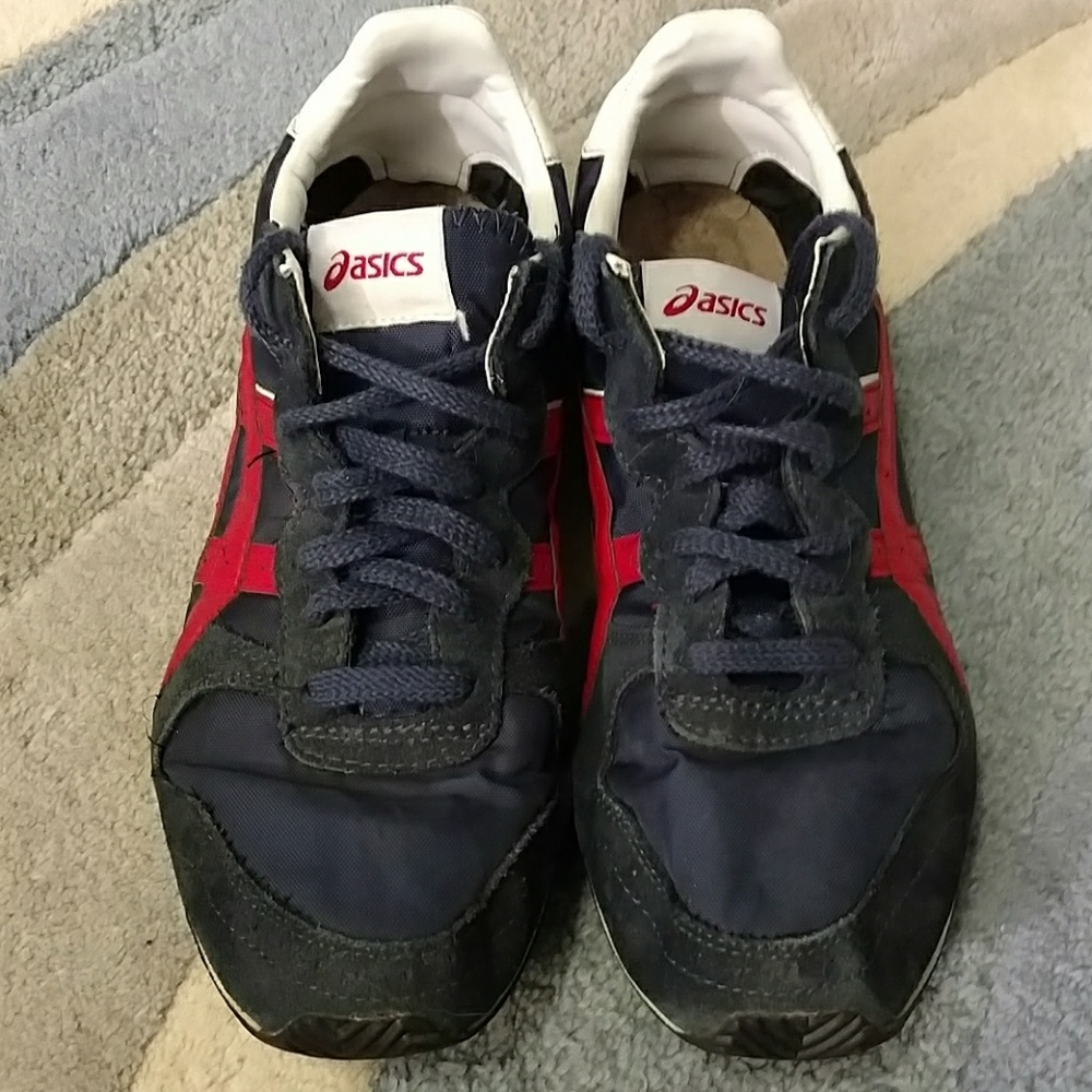 Asics Serrano style men's sneakers blue size 10