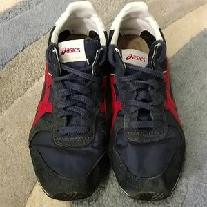 Asics Serrano style men's sneakers blue size 10