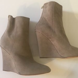 BRAND NEW! Jimmy Choo "Myth" Grey Suede Booties