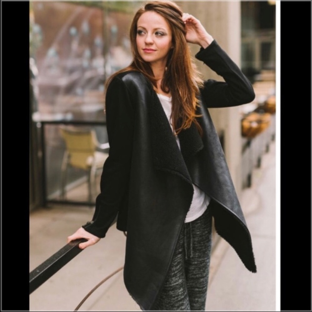 Faux Sherpa Jacket by Velvet by Graham and Spencer