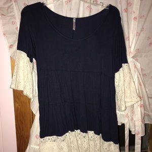 Blue Bell sleeve Blouse