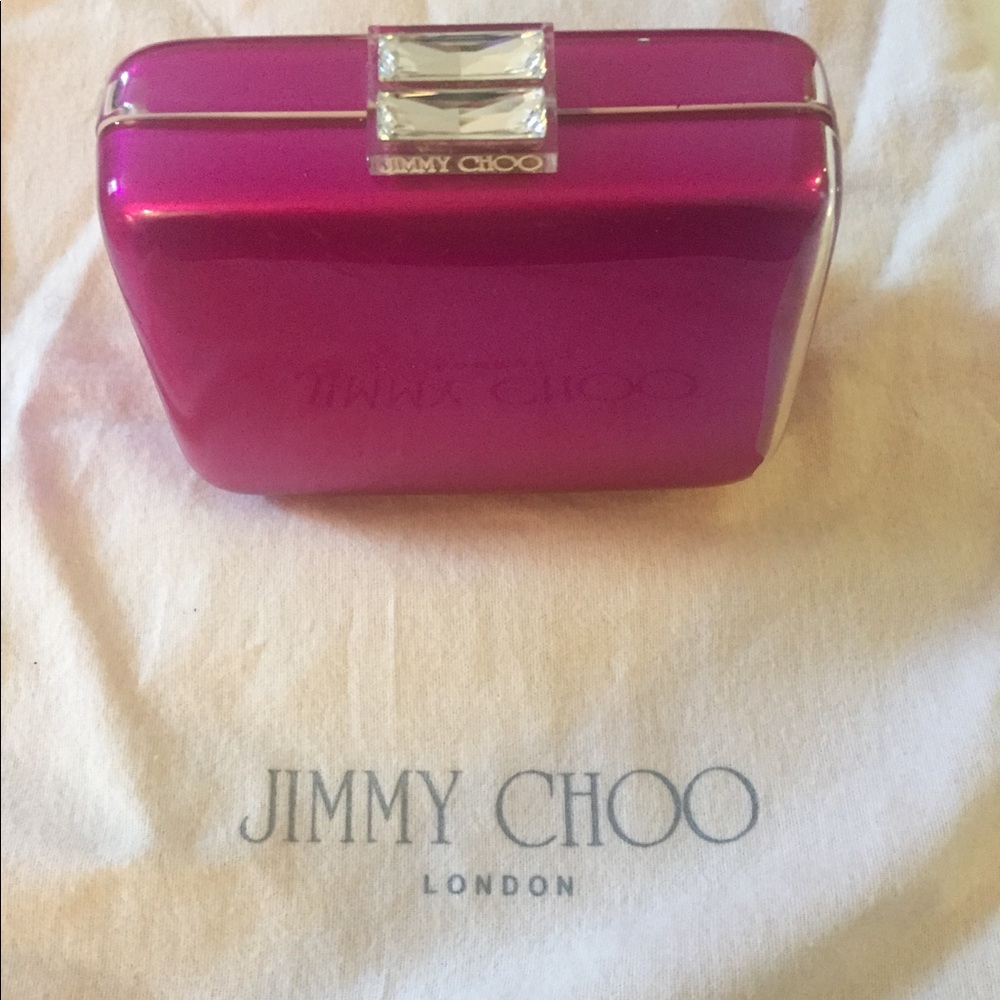 Jimmy Choo Lana Crystal Acrylic Mini Clutch
