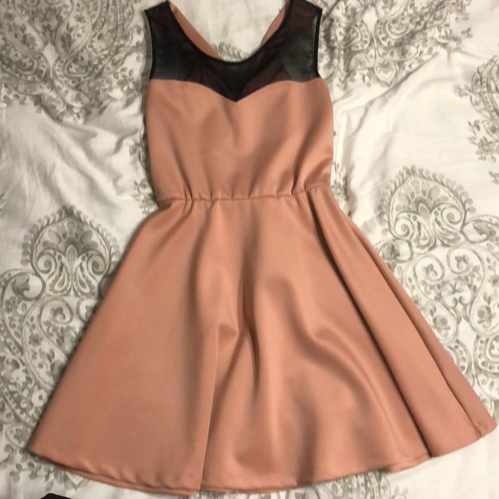 Pink Silk Mini Dress