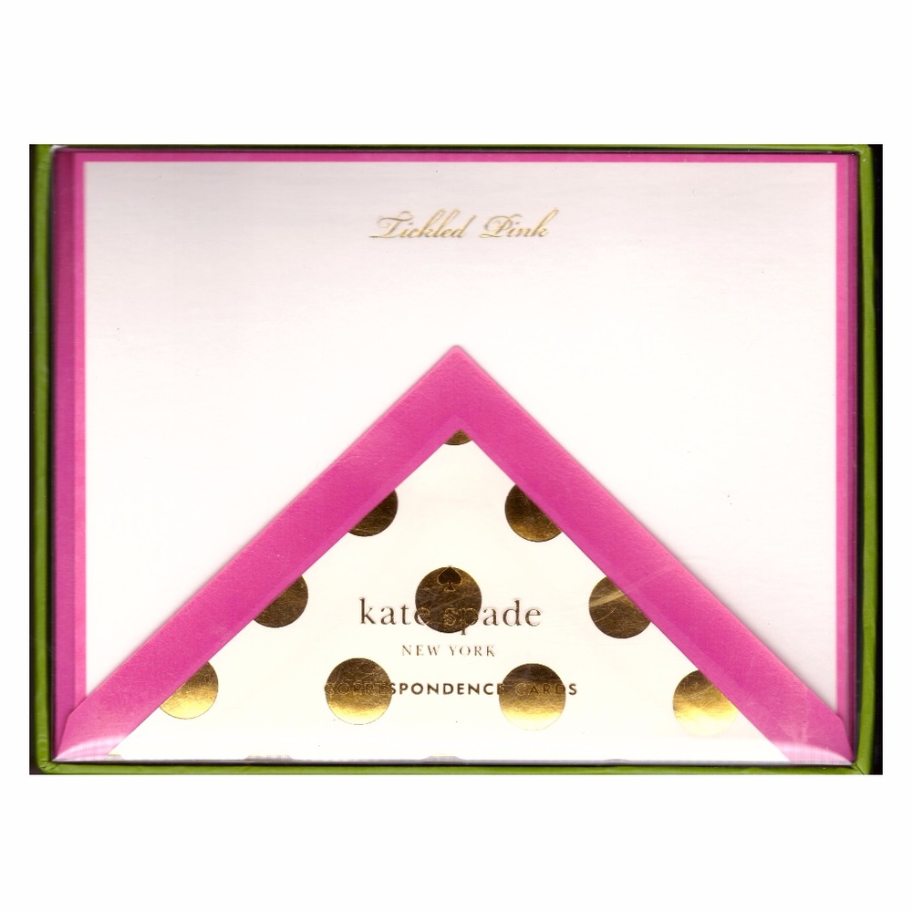 Kate Spade Tickled Pink Correspondence Cards