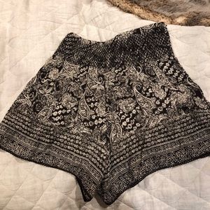 Tillys Printed Boho High Waisted Flowy Shorts