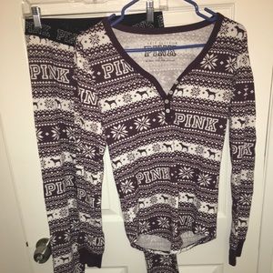 Set of Pink Victoria’s Secret Pajamas