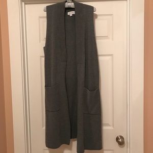Long Gray Sweater Vest
