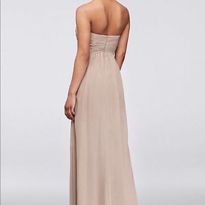 David’s Bridal Bridesmaid Dress - Biscotti